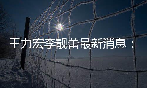 王力李最新宏李已提靓蕾靓蕾交7据消息项证