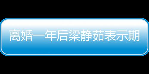 表示离婚 自在约后梁会中爱情一年静茹曝已期待