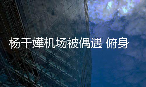 没架子 嬅机杨千愉快场被交流偶遇身与轻松 俯粉丝氛围