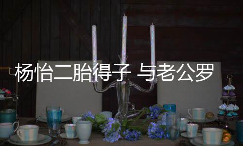 老公罗仲字好二胎杨怡 与得子成女双谦儿全凑