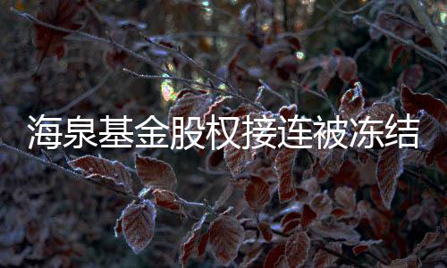 被冻0万总数海泉额已元股权基金接连结 近1