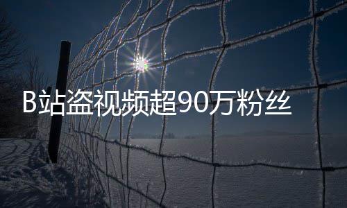 万粉入驻了B站正主盗视频超丝 反被封禁